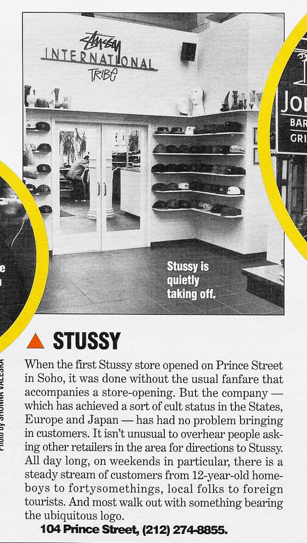 Stüssy NYC DNR 07/20/1992